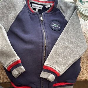 Lacoste Blue and Gray Kids' Jacket